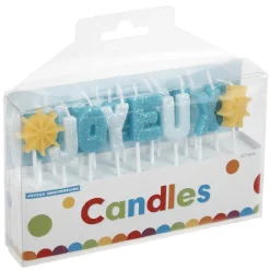 New Gifi Bougies Joyeux anniversaire bleu