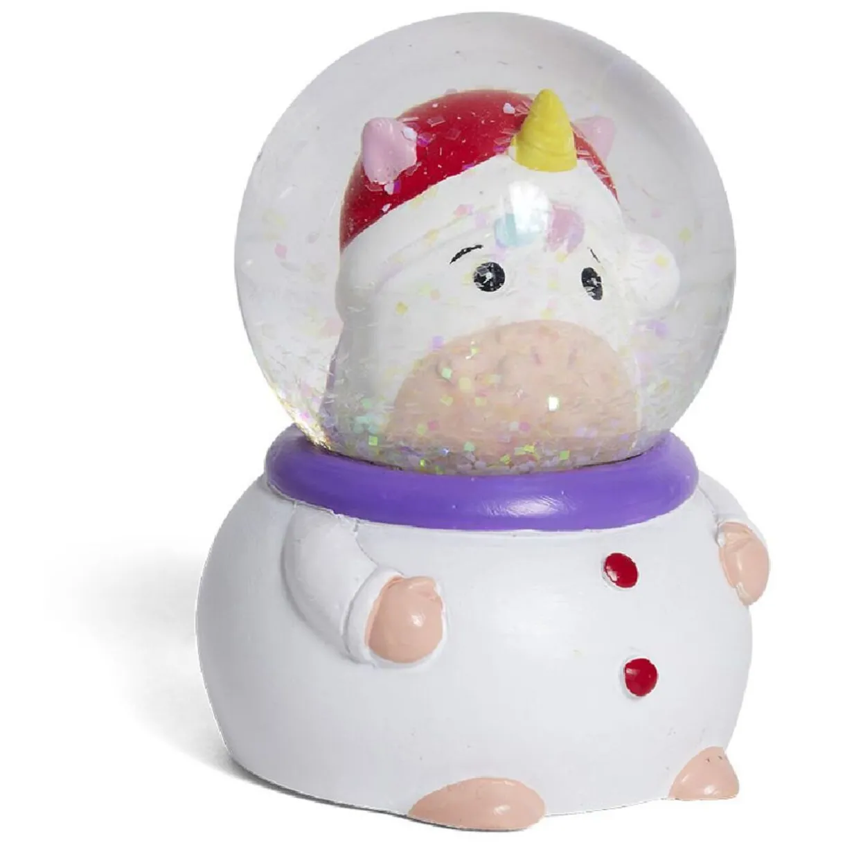 Gifi Boule à neige Noël Ø4,5xH7cm^ Décoration Sapin
