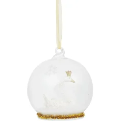 Gifi Boule déco de Noël cygne Ø8 cm^ Décoration Sapin