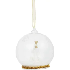 Gifi Boule déco de Noël cygne Ø8 cm^ Décoration Sapin