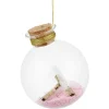 Gifi Boule déco de Noël rose Ø8 cm^ Décoration Sapin