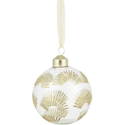Gifi Boule déco de Noël soleil doré Ø8 cm^ Décoration Sapin