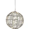 Gifi Boule décorative argentée lumineuse^ Décoration Extérieure De Noël