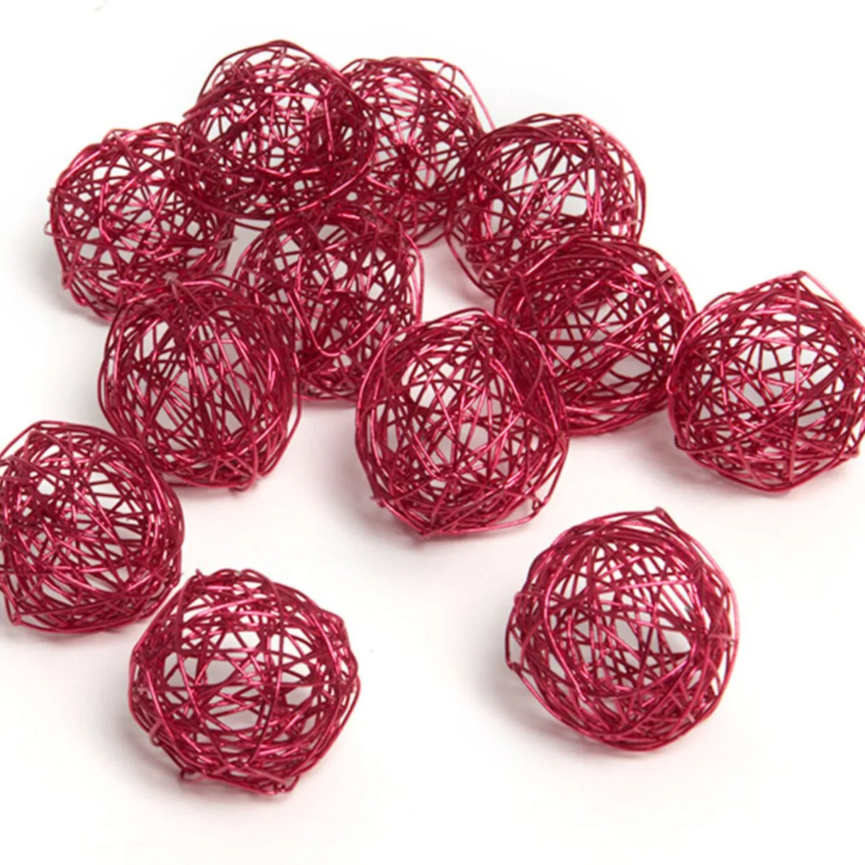 Clearance Gifi Boule décorative rose fuchsia x12