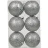 Gifi Boule de Noel X6 argent^ Décoration Sapin