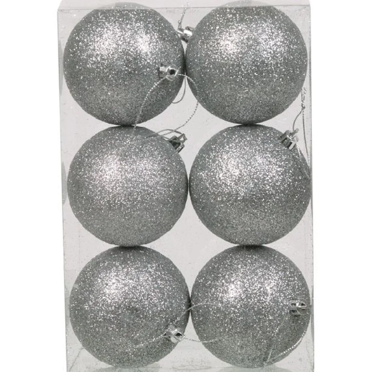 Gifi Boule de Noel X6 argent^ Décoration Sapin