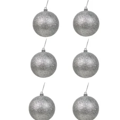 Gifi Boule de Noel X6 argent^ Décoration Sapin