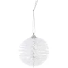 Gifi Boule de Noël à brins blanc ø8 cm^ Décoration Sapin