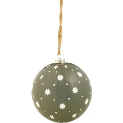 Gifi Boule de Noël à fleurs^ Décoration Sapin