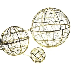 Gifi Boule de Noël 100 LED blanc chaud x3^ Décoration Extérieure De Noël