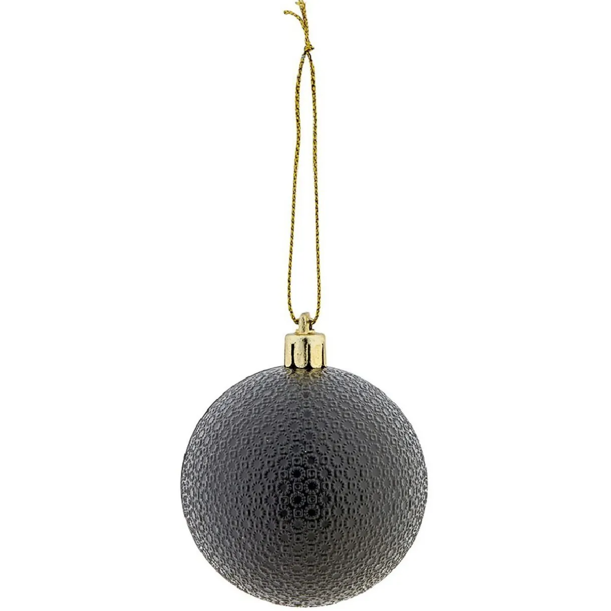 Gifi Boule de Noël à motif relief brillant^ Décoration Sapin