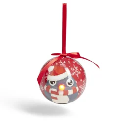 Clearance Gifi Boule de Noël à suspendre avec nez rouge LED Ø8cm - 4 modèles