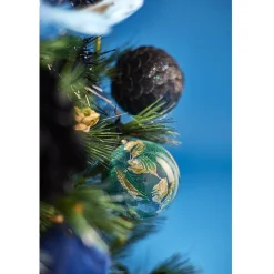 Gifi Boule de Noël à suspendre motifs végétaux^ Décoration Sapin