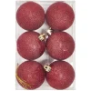 Gifi Boule de Noël argenté à paillettes Ø6 cm x6^ Décoration Sapin