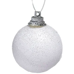 Gifi Boule de Noël argentée et blanche x25^ Décoration Sapin