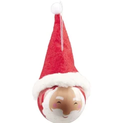 Gifi Boule de Noël avec bonnet Ø7,5xH15cm^ Décoration Sapin