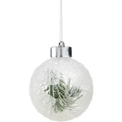 Gifi Boule de Noël avec branche à l’intérieur^ Décoration Sapin