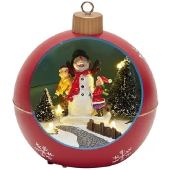 Gifi Boule de Noël avec figurines 4 LED^ Décoration Intérieure De Noël
