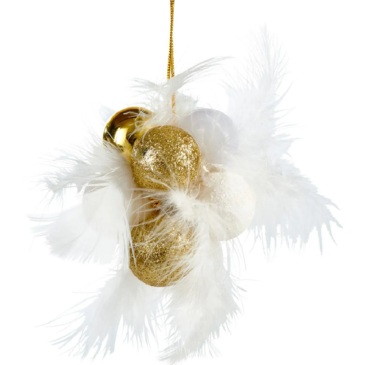 Gifi Boule de Noël avec plumes^ Décoration Sapin