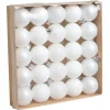 Gifi Boule de Noël blanc Ø4cm x25^ Décoration Sapin