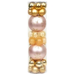 Gifi Boule de Noël blanche et dorée x 32^ Décoration Sapin