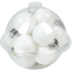Gifi Boule de Noël blanche x12^ Décoration Sapin