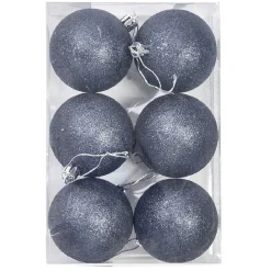 Gifi Boule de Noël bleu Ø6 cm x6^ Décoration Sapin