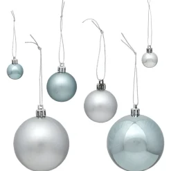 Gifi Boule de Noël bleu et argent x 50^ Décoration Sapin