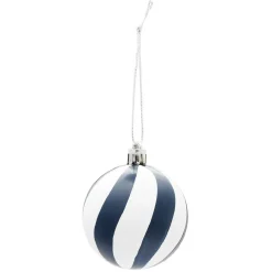 Gifi Boule de Noël bleu et blanc Ø6 cm^ Décoration Sapin