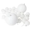 Gifi Boule de Noël Ø7cm x30 et Ø15cm x2 blanc^ Décoration Sapin