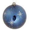 Clearance Gifi Boule de Noël design étoile pailleté bleu ø8 cm