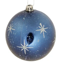 Clearance Gifi Boule de Noël design étoile pailleté bleu ø8 cm