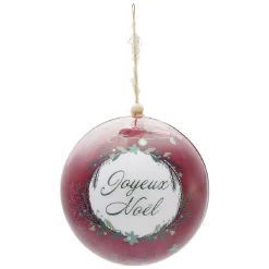 Gifi Boule de Noël design tradition Ø12 cm^ Décoration Sapin