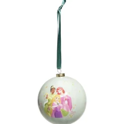 Hot Gifi Boule de Noël Disney Princesses vert Ø7,5cm
