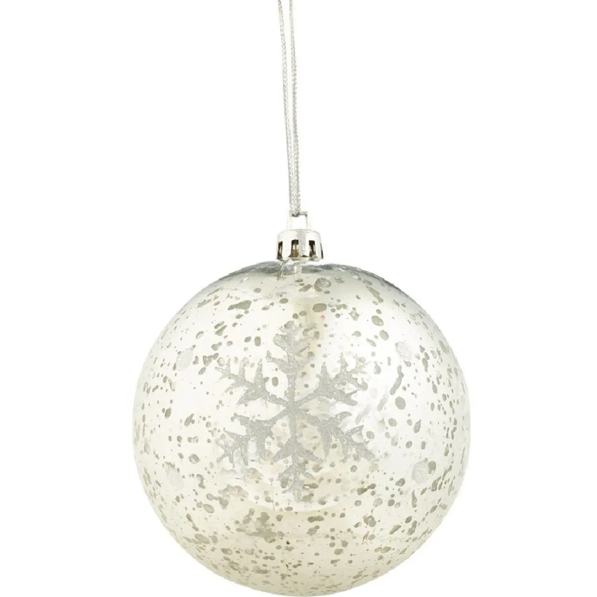 Gifi Boule de Noël flocon de neigeà suspendre^ Décoration Sapin