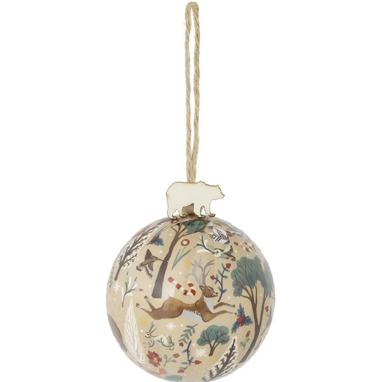 Gifi Boule de Noël forêt de Noël Ø8cm - 3 modèles^ Décoration Sapin