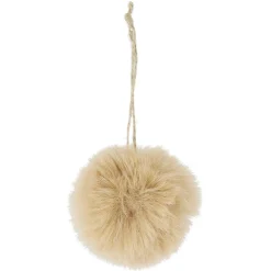 Gifi Boule de Noël fourrure marron Ø6cm^ Décoration Sapin