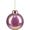 Gifi Boule de Noël iridescente rose Ø8cm^ Décoration Sapin