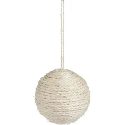 Gifi Boule de Noël jute beige Ø8,5cm^ Décoration Sapin