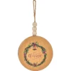 Gifi Boule de Noël kraft motif couronne Merry Christmas marron Ø12cm^ Décoration Sapin