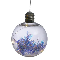 Gifi Boule de Noël lumineuse 6 LED blanc chaud Ø15 cm^ Décoration Extérieure De Noël