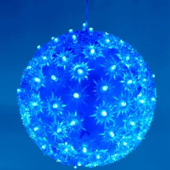 Gifi Boule de Noël lumineuse bleue clignotante^ Décoration Extérieure De Noël