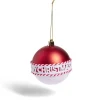 Online Gifi Boule de Noël Merry Xmas rouge et blanche Ø8cm