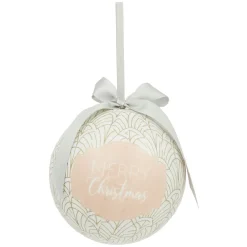 Gifi Boule de Noël motif et inscription Merry Christmas Ø12 cm^ Décoration Sapin