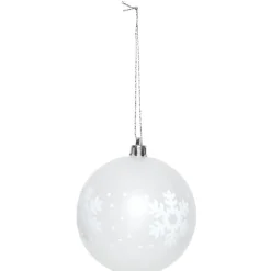 Gifi Boule de Noël motif flocon^ Décoration Sapin