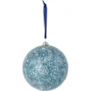 Gifi Boule de Noël motif galaxie bleu et blanc Ø8cm^ Décoration Sapin