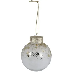 Gifi Boule de Noël motif étoile dorée^ Décoration Sapin