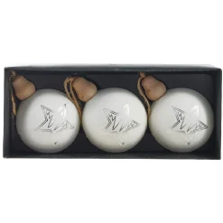 Gifi Boule de Noël motif étoile finition mate x3^ Décoration Sapin