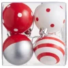 Gifi Boule de Noël motif traditionnel x 4^ Décoration Sapin