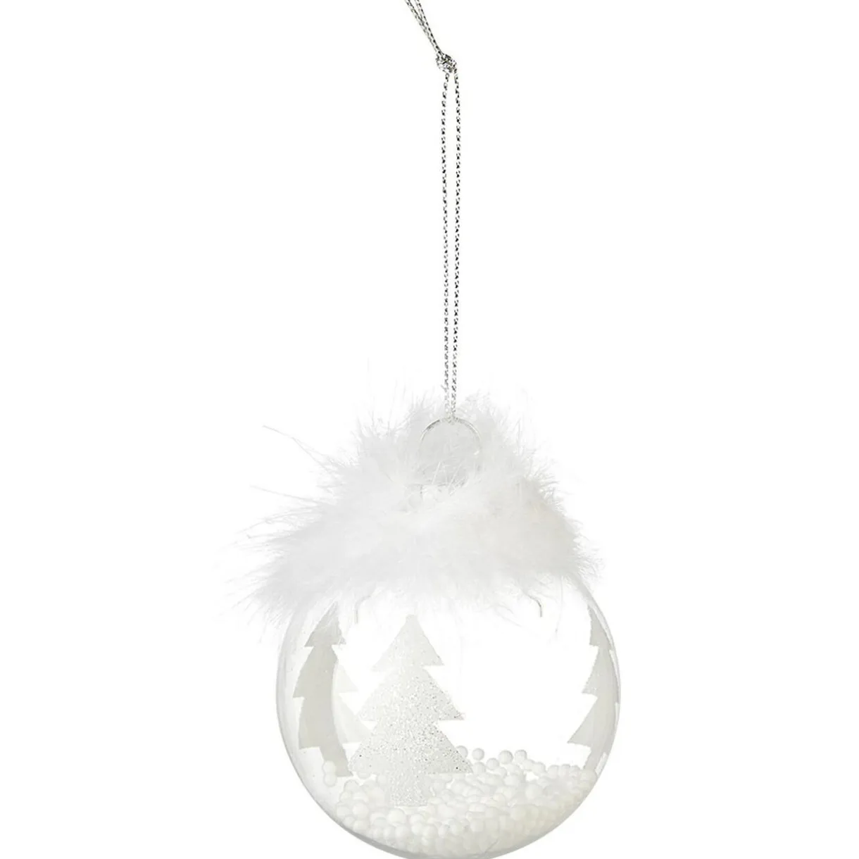 Gifi Boule de Noël motif tradition brillant^ Décoration Sapin